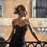 Fabian Perez Prints for Sale Fabian Perez Prints for Sale Balcony at Buenos Aires III